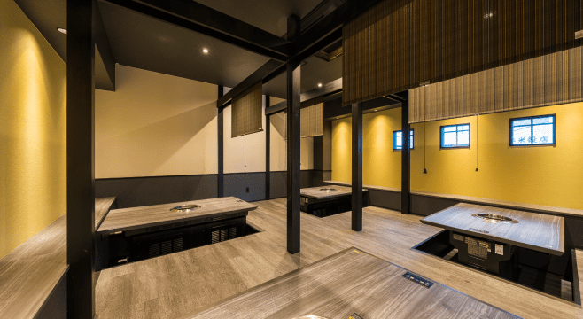 焼肉オーの店内