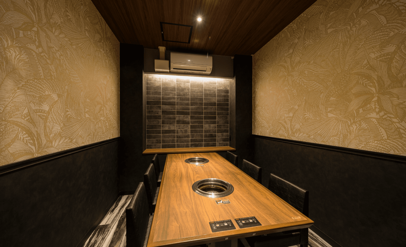 焼肉オーの席写真