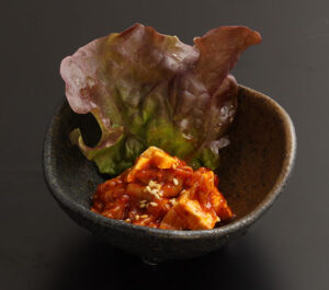 クリームチーズのチャンジャ和え