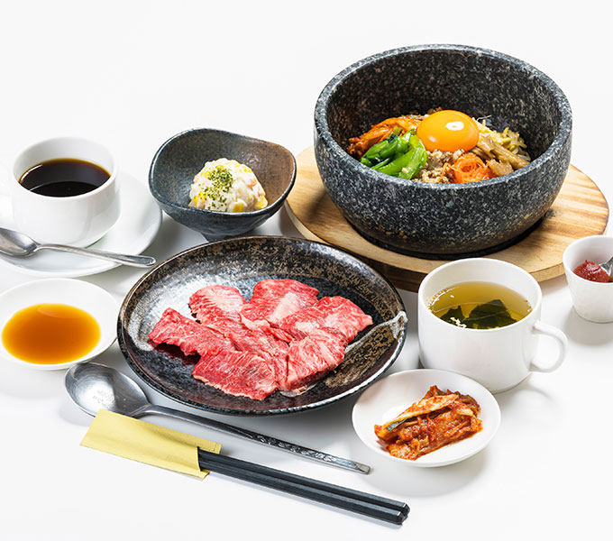 徳用和牛カルビ石焼きビビンバセット