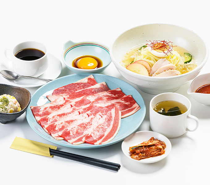 牛バラカルビ冷麺セット