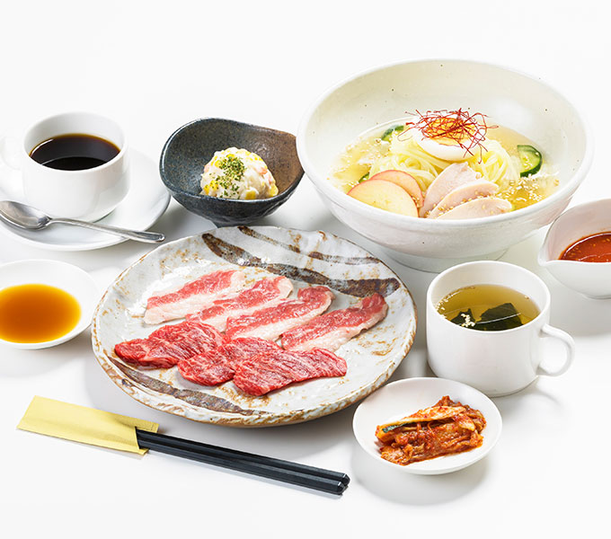 県産カルビ冷麺セット